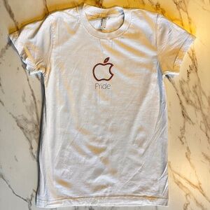 Original Pride Apple Logo T-shirt by American Apparel - Size M